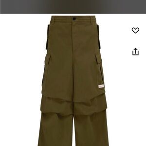 Marni Khaki Cargo Trousers